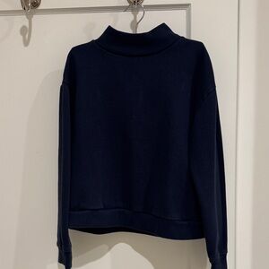 JCrew Crewcuts kids Navy Turtleneck Sweatshirt size L